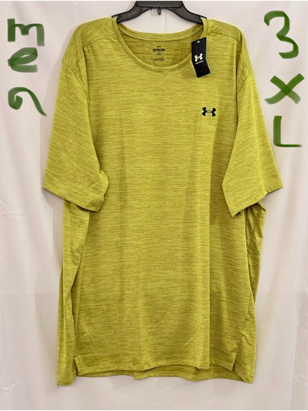 Under Armour Men’s Short Sleeve Performance Tee — Lime Green Heather